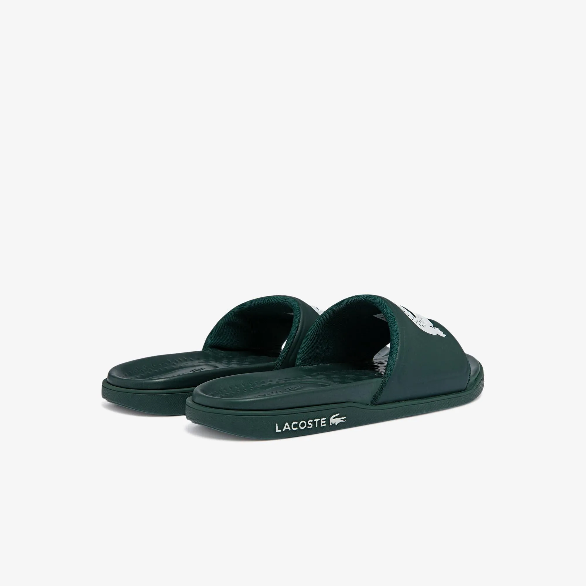 Men's Croco Dualiste Synthetic Slides - Green/White