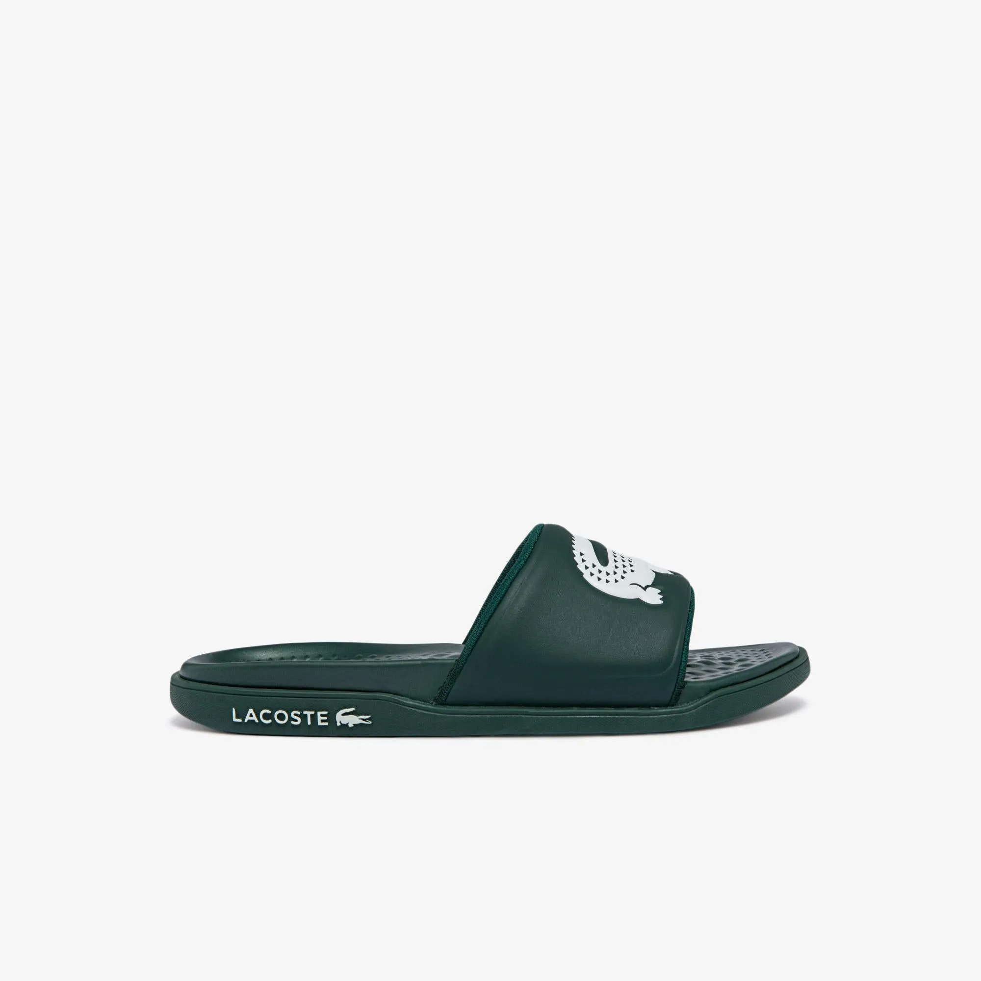 Men's Croco Dualiste Synthetic Slides - Green/White