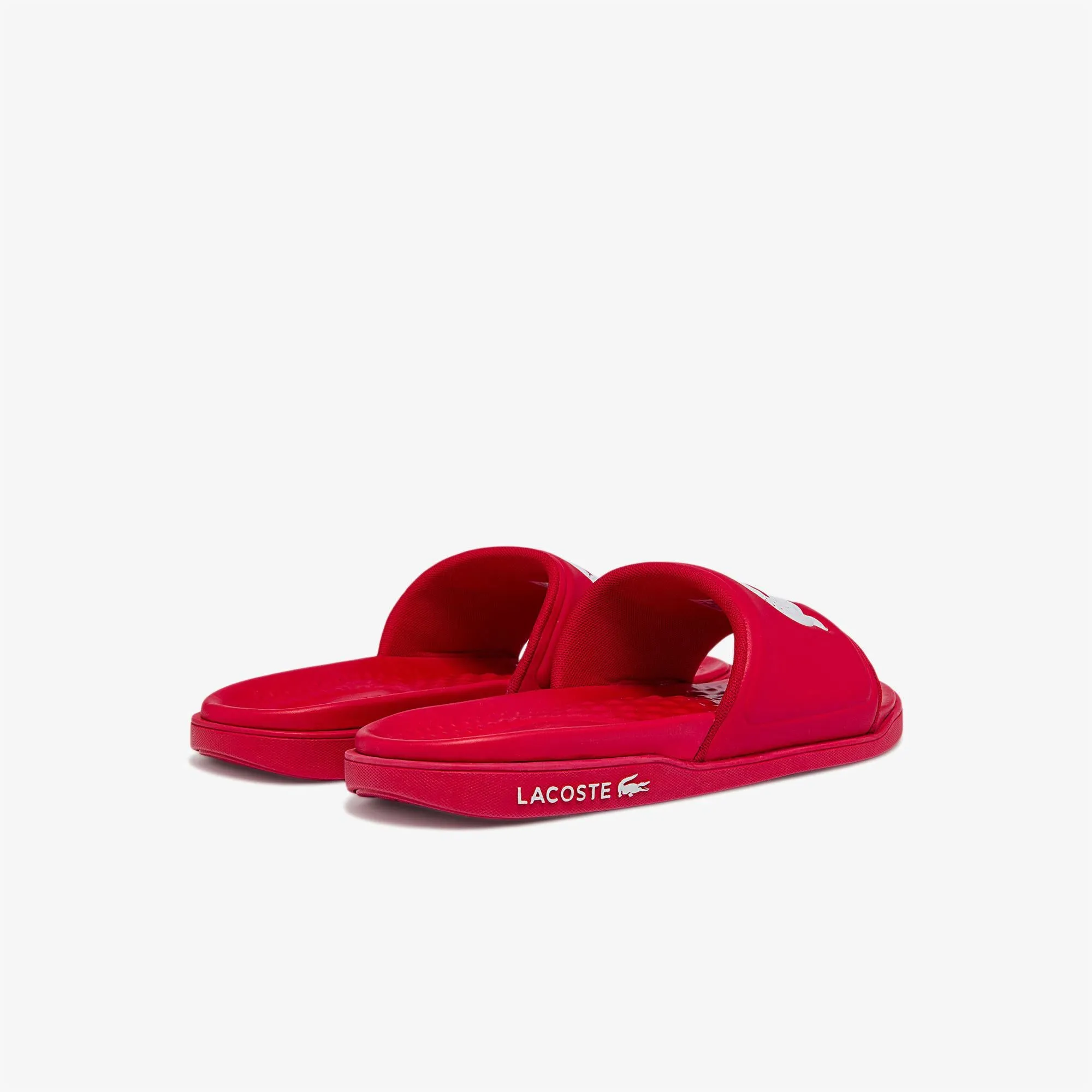 Men's Croco Dualiste Synthetic Slides - Red/White