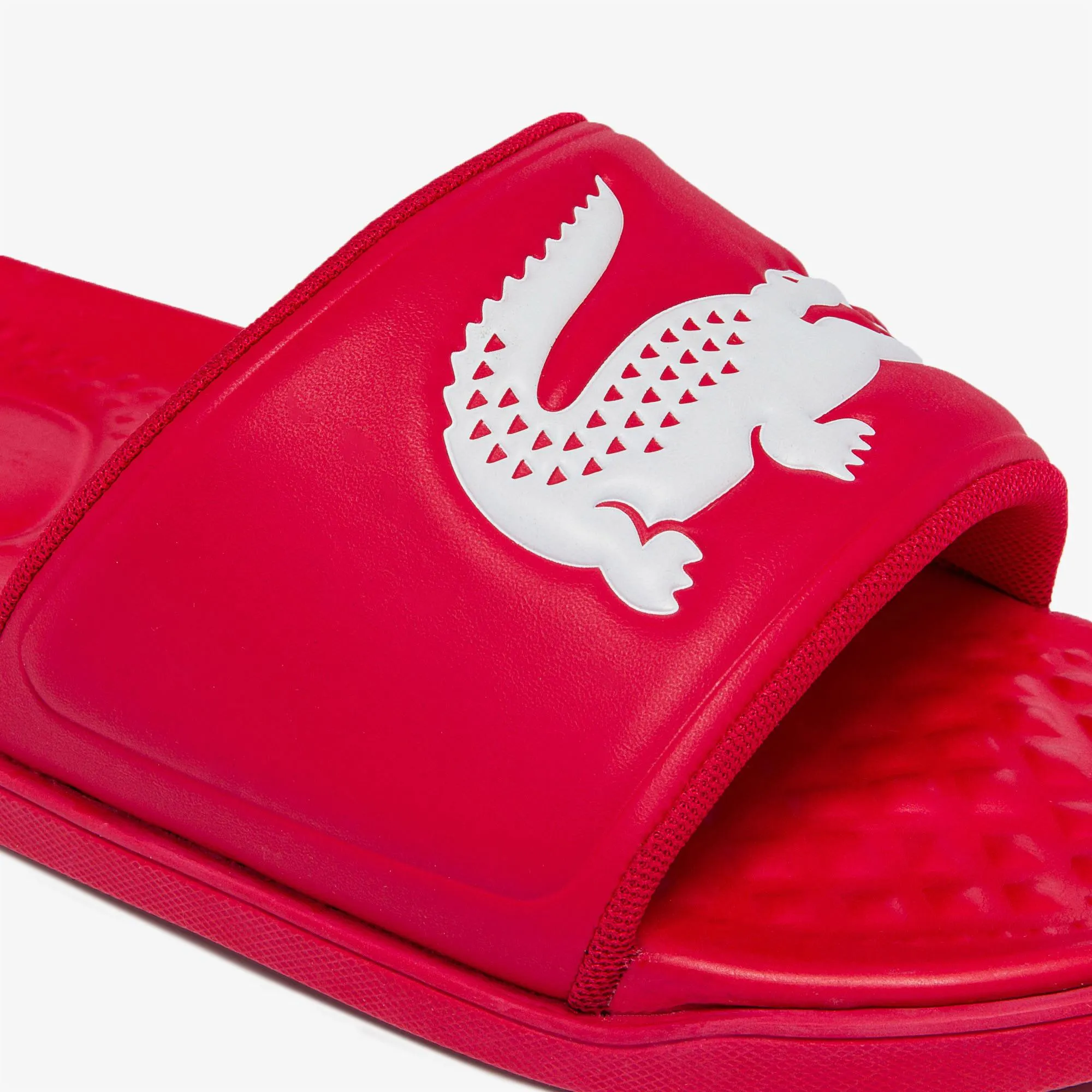 Men's Croco Dualiste Synthetic Slides - Red/White