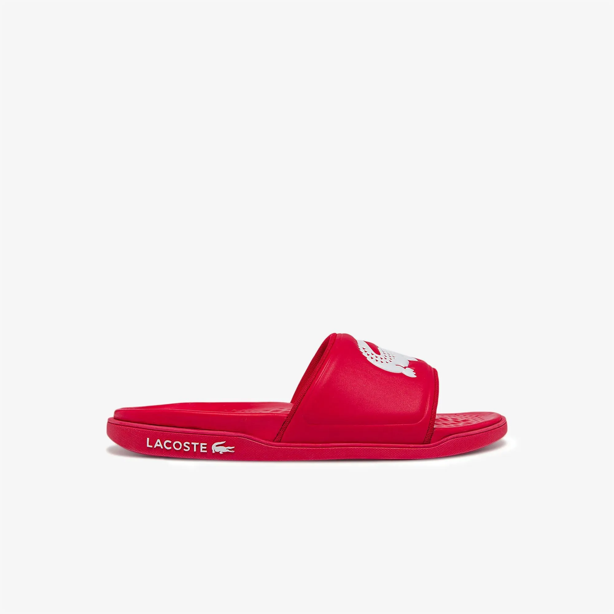 Men's Croco Dualiste Synthetic Slides - Red/White