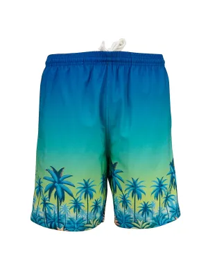 Men's Print Swim Trunk - Palm Layers