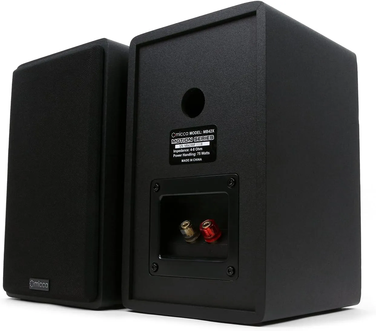 Micca MB42X Bookshelf Speakers with 4-Inch Woofer (Pair) (Renewed)