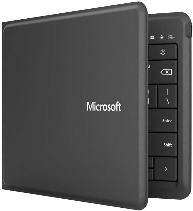 Microsoft Wireless Universal Foldable Keyboard for iPad, iPhone, Android Devices, and Windows Tablet:International QWERTY Layout