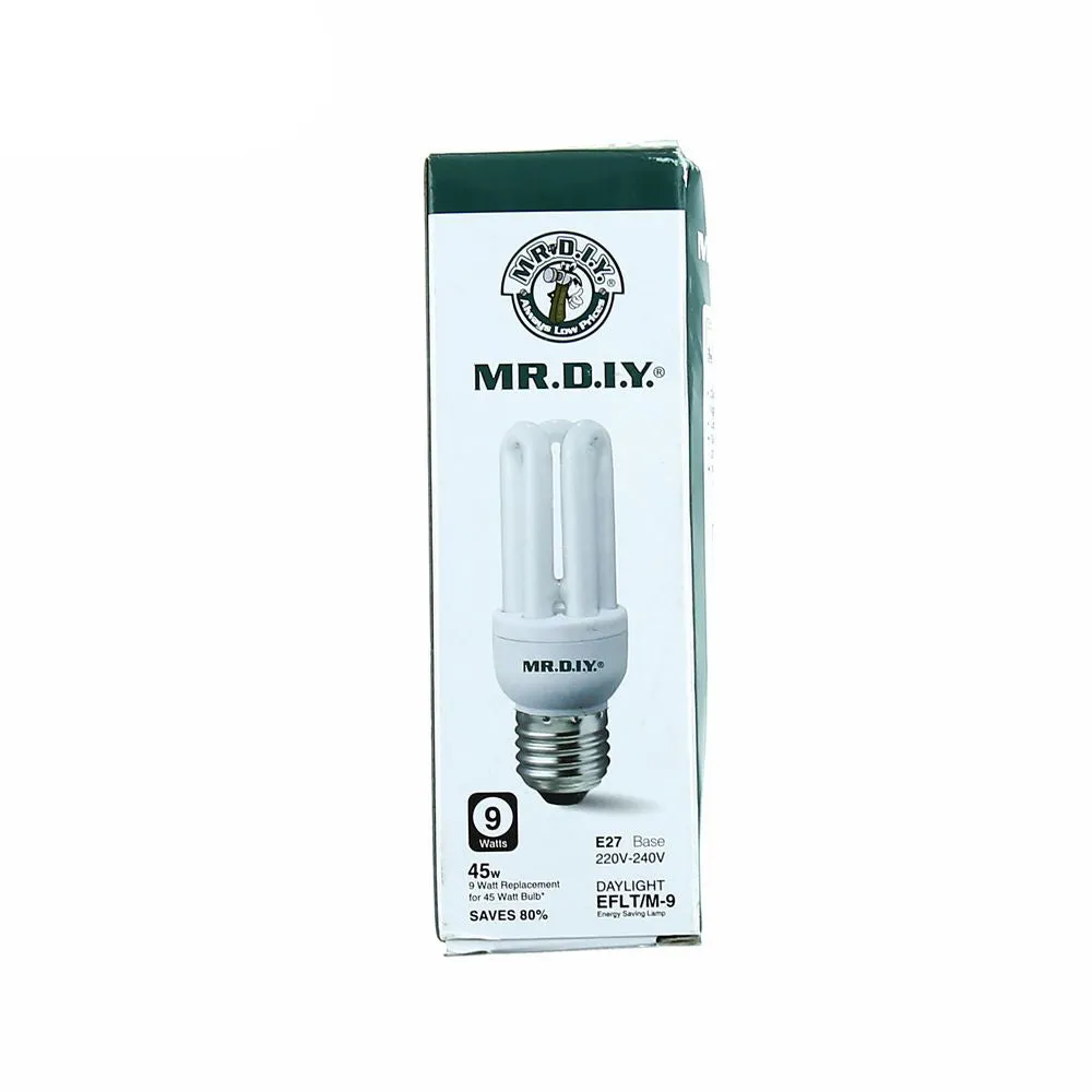 (MR.DIY) 3U Shape LED Bulb Daylight 9W (1pcs)