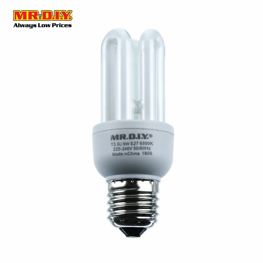 (MR.DIY) 3U Shape LED Bulb Daylight 9W (1pcs)