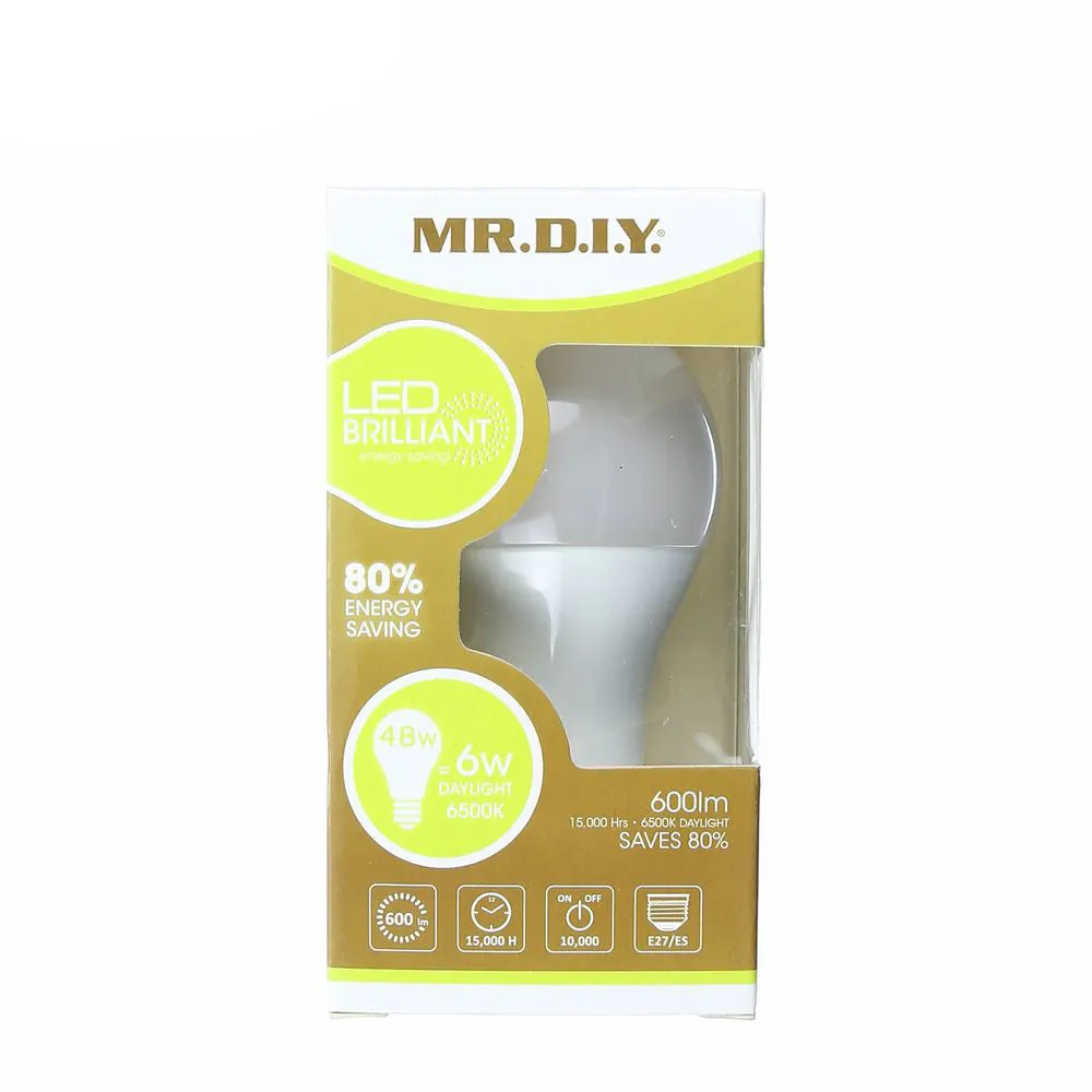 (MR.DIY) BRILLIANT LED Bulb Daylight 6W