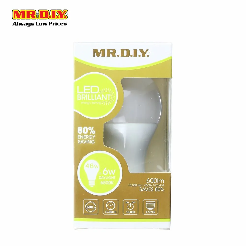 (MR.DIY) BRILLIANT LED Bulb Daylight 6W