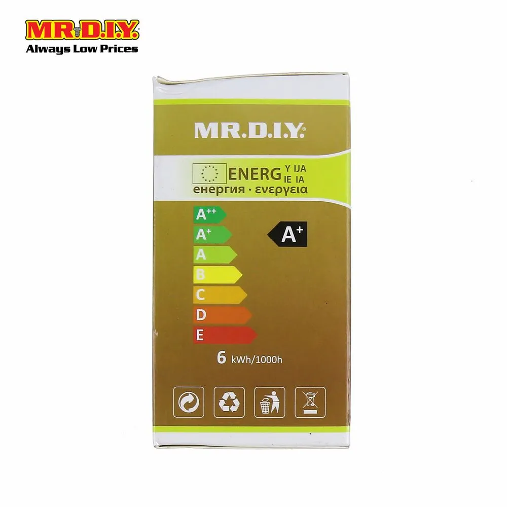 (MR.DIY) Brilliant LED Bulb Warm White 6W