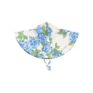 Muslin Wide Brim Sunhat - Watercolor Hydrangeas by Angel Dear