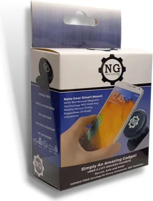 NATO Gear Smart Mount - Smartphones, Cell Phone Mount, Tablets, GPS, Devices <2Ibs