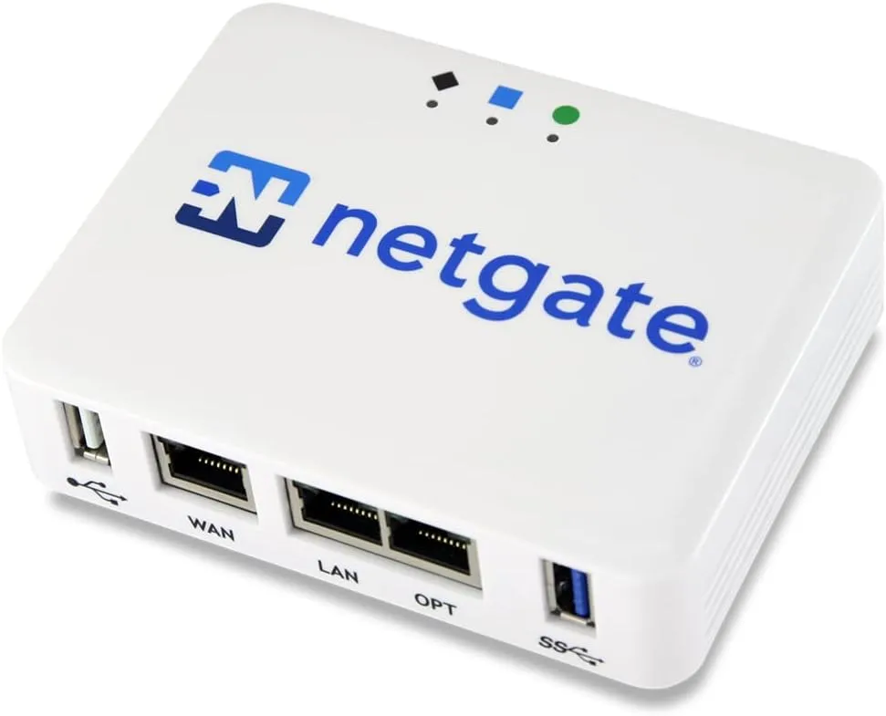 Netgate 1100 pfSense  Security Gateway | VPN, Router, Firewall | Lifetime TAC Lite Support | 3X 1 GbE Ports | Protect Your Network with This Fully Featured, Professional Network Security Appliance.