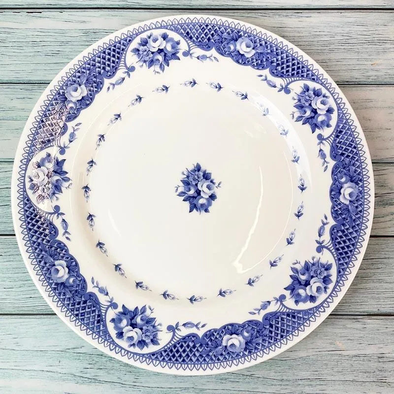 Netherfield Bone China Dinner Plate, Side Plate and Bowl Set