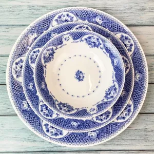 Netherfield Bone China Dinner Plate, Side Plate and Bowl Set