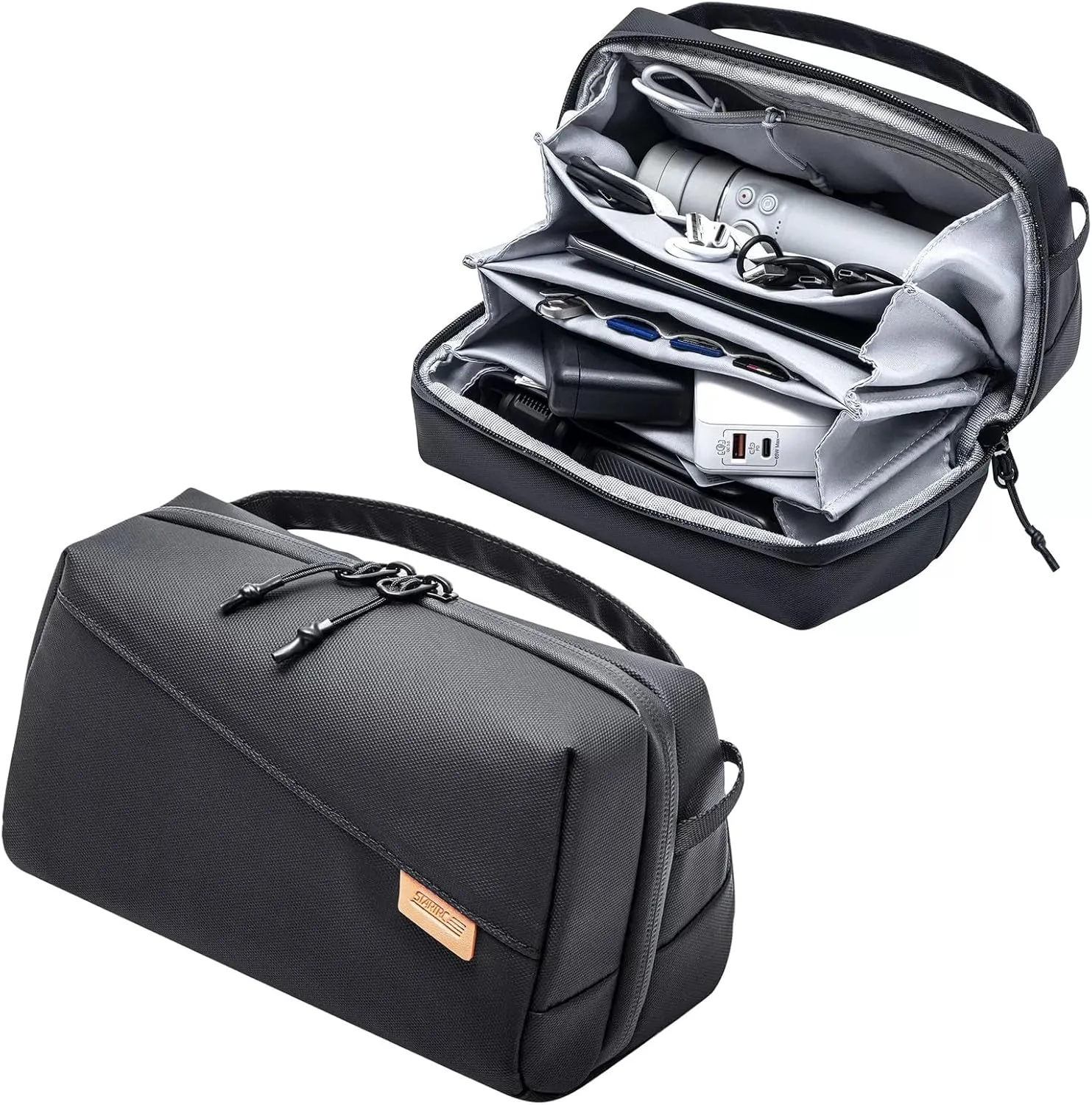Osmo Pocket 3 Carrying Case, Compatible with Action 5 Pro/4, Insta360 X4/X3/Flow Pro 2/Ace Pro 2 Camera Accessories, Portable Waterproof Travel Handbag