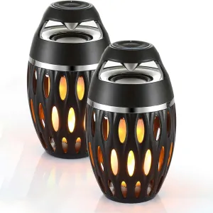 Outdoor Bluetooth Speakers, Gifts for Men Him, Tiki Torch Lantern Wireless Speakers, Birthday Gifts for Men, Cool Gadgets for Dad Mom Women, Garden Patio Decro