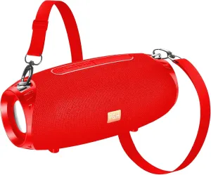 Outdoor Portable Bluetooth Speaker, IPX4 Waterproof Wireless Speakers, 5.0 Bluetooth Speakers, Powerful Sound, TWS Stereo Pairing Support TF Card, for Home/Party/Outdoor/Beach Red