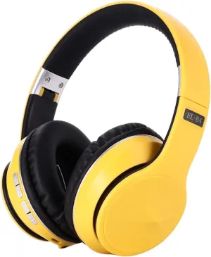OYEALEX Active Noise Cancelling Over Ear Headphone Bluetooth Wireless Headphones with Microphone Deep Bass Foldable Comfortable Headphones for Online Class, Home Office, PC/Cell Phones/Game Yellow