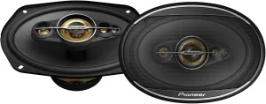 Pioneer TS-A6991F, 5-Way Coaxial Car Audio Speakers, Full Range, Clear Sound Quality, Easy Installation and Enhanced Bass Response, Deep Basket 6 x 9 Oval Speakers
