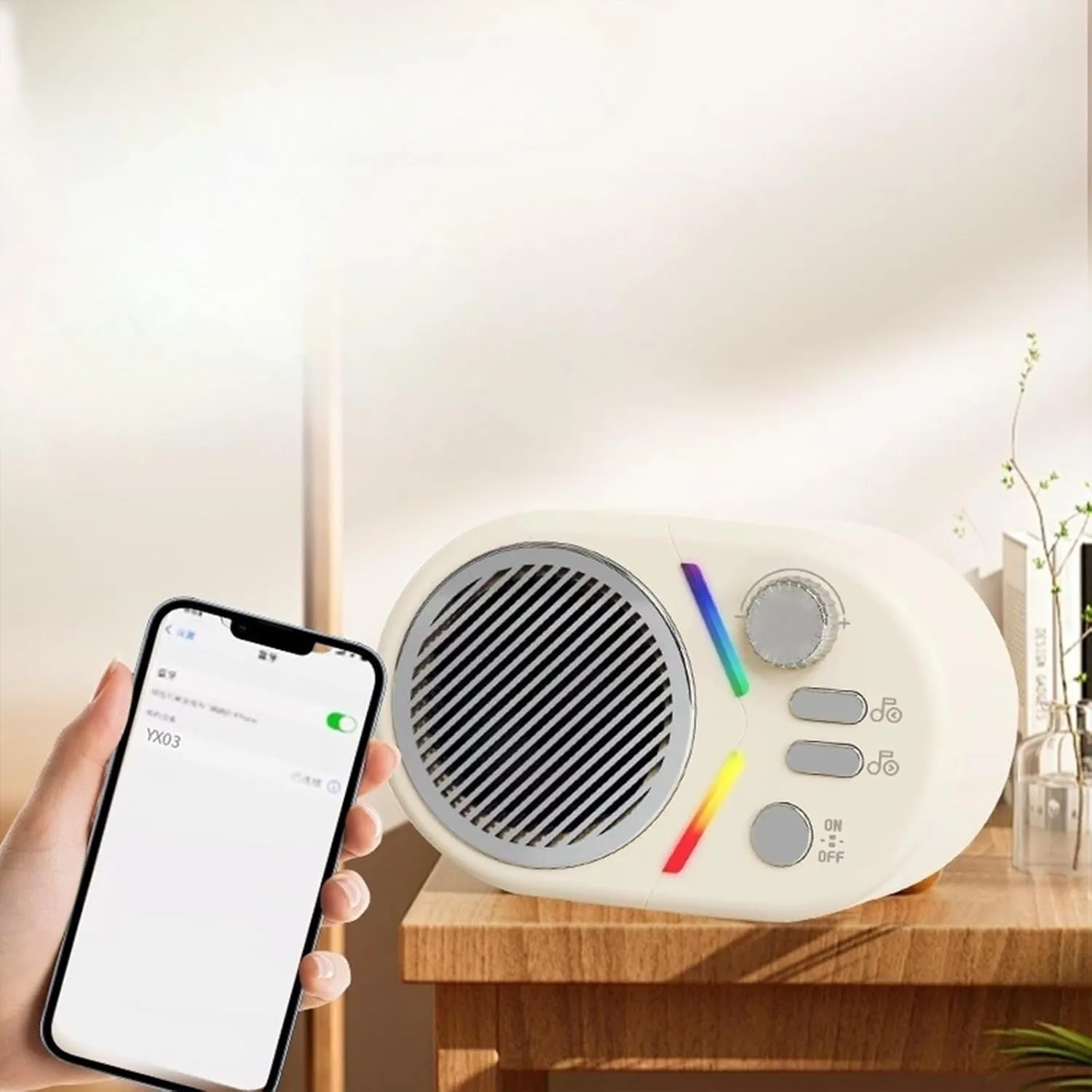 Portable Bluetooth Speaker, 5W HD Sound with Rich Bass, Bluetooth 5.2, 10H Playtime, TF/AUX/FM, Hands-Free Call, Compact for Travel & Outdoor Red