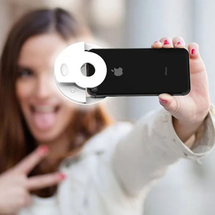 Portable LED Selfie Ring Fill Light for Phone Cameras iPads Tablets Etc.