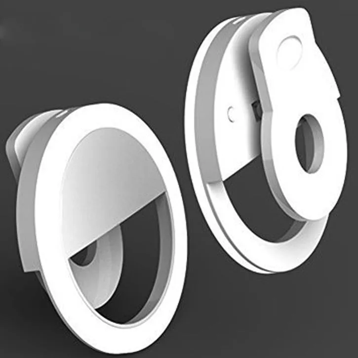 Portable LED Selfie Ring Fill Light for Phone Cameras iPads Tablets Etc.