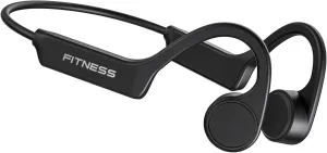 PSIER Bone Conduction Headphones, Open Ear Bluetooth 5.3 Wireless Headphone, Bone Conduction Earbuds 8H Playtimes Sports Earphones with Mic, IPX6 Waterproof Earbuds for Hiking, Cycling, Gym, Black