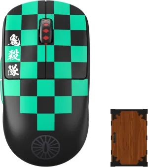 Pulsar Gaming Gears [Pulsar x Demon Slayer X2V2 Medium Wireless Gaming Mouse, 4K PC Mouse Mac Computer Mice, Optical Collectible Mouse, 26000 DPI, KAMADO TANJIRO (Superglide&4K dongle Included)