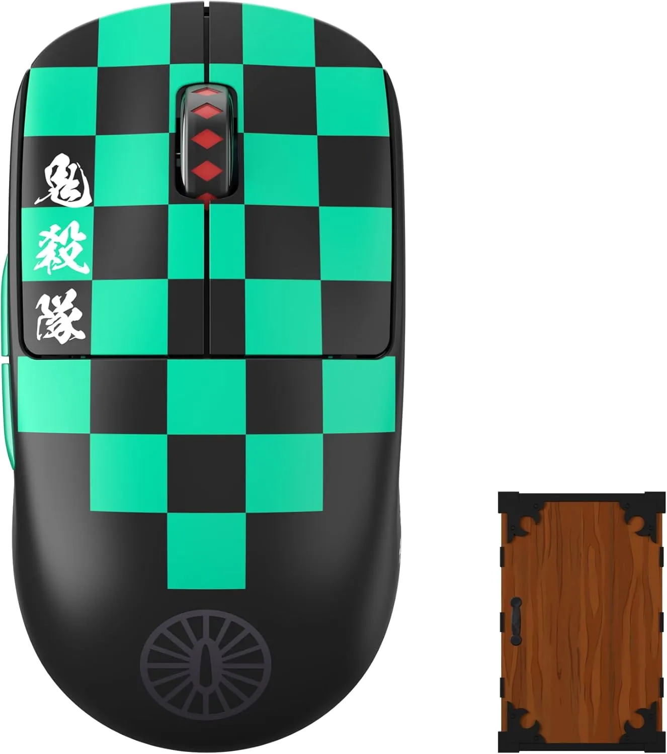 Pulsar Gaming Gears [Pulsar x Demon Slayer X2V2 Medium Wireless Gaming Mouse, 4K PC Mouse Mac Computer Mice, Optical Collectible Mouse, 26000 DPI, KAMADO TANJIRO (Superglide&4K dongle Included)
