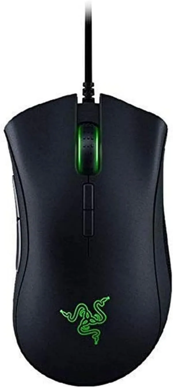 Razer DeathAdder Elite Gaming Mouse: 16,000 DPI Optical Sensor - Chroma RGB Lighting - 7 Programmable Buttons - Mechanical Switches - Rubber Side Grips - Matte Black