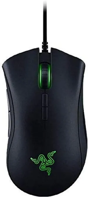 Razer DeathAdder Elite Gaming Mouse: 16,000 DPI Optical Sensor - Chroma RGB Lighting - 7 Programmable Buttons - Mechanical Switches - Rubber Side Grips - Matte Black