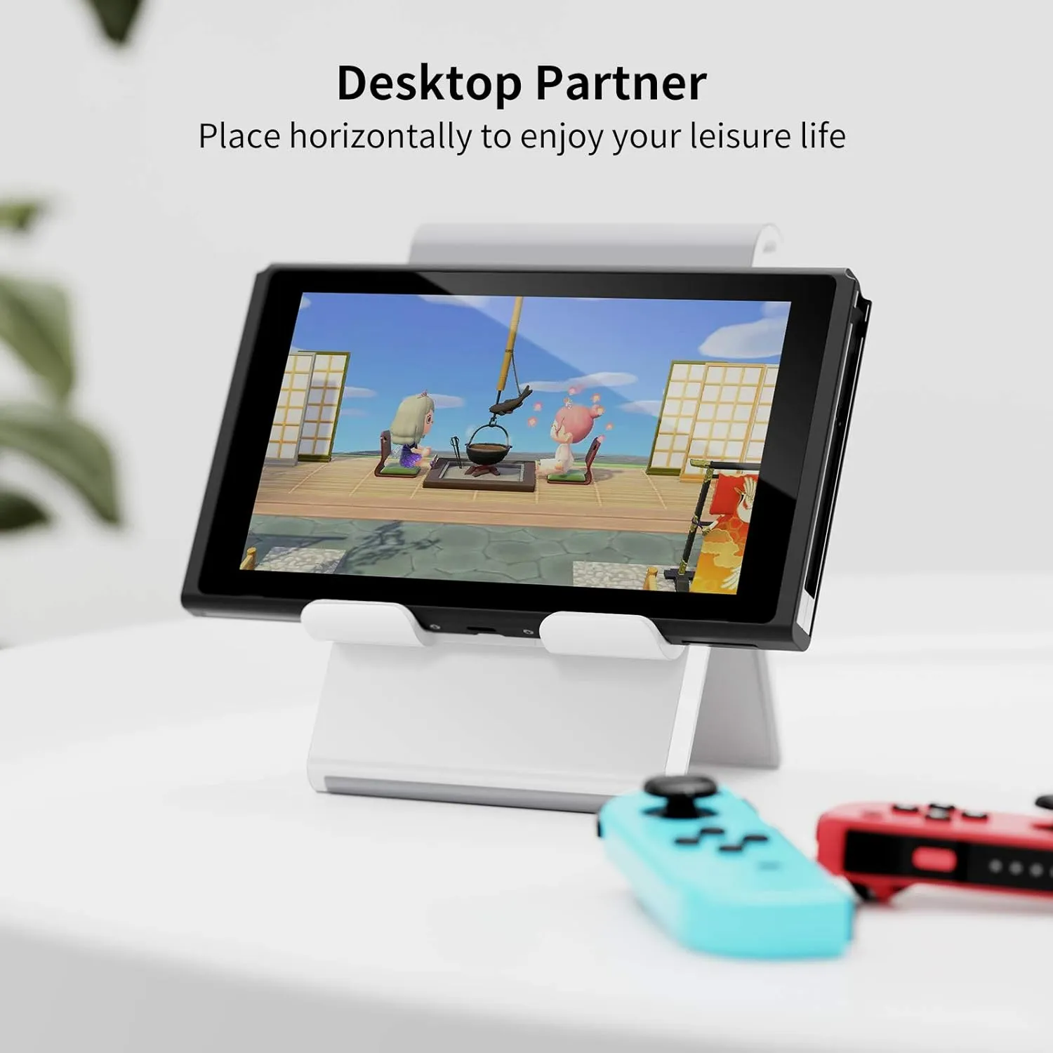 SAIJI Adjustable Tablet Stand Holder Portable Foldable Desktop Stand Dock Compatible for iPad, iPhone, Nintendo Switch, Samsung Galaxy and Kindle Fire Tablets  Gray