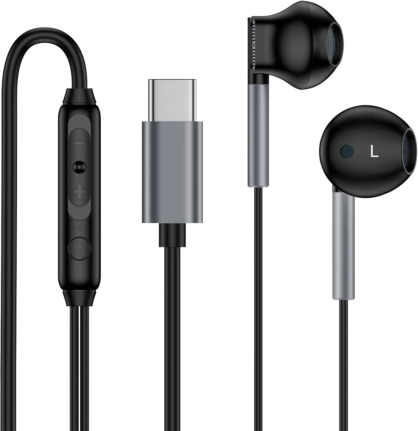 Samsung Wired Headphones USB C Earbuds for Galaxy S25 Ultra/S24 FE/S23/S22/S21/S20/A16/A56/A36, Ear Buds Wired Headphones for iPhone 16e/16/16 Pro/16Pro Max/16Plus/15/15Pro/15Pro Max/15Plus, One Plus