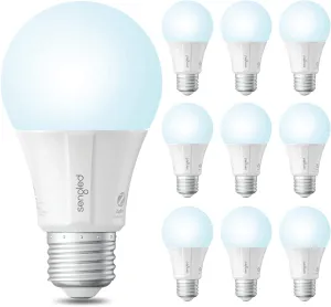 Sengled Zigbee Smart Light Bulbs, Smart Hub Required, Works with SmartThings and Echo with built-in Hub, Voice Control with Alexa and Google Home, Daylight 60W Equivalent A19 Alexa Light Bulb, 10 Pack