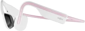 SHOKZ OpenMove - Open-Ear Bluetooth Sport Headphones, Bone Conduction Wireless Earphones, Sweatproof for Running and Workouts, with Sticker Pack (Pink)
