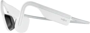 SHOKZ OpenMove - Open-Ear Bluetooth Sport Headphones, Bone Conduction Wireless Earphones, Sweatproof for Running and Workouts, with Sticker Pack(White)