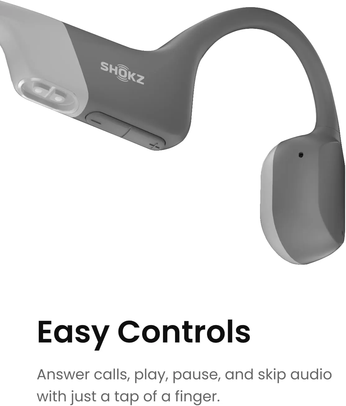 SHOKZ OpenRun (AfterShokz Aeropex) - Open-Ear Bluetooth Bone Conduction Sport Headphones - Sweat Resistant Wireless Earphones for Workouts and Running - Built-in Mic, with Headband