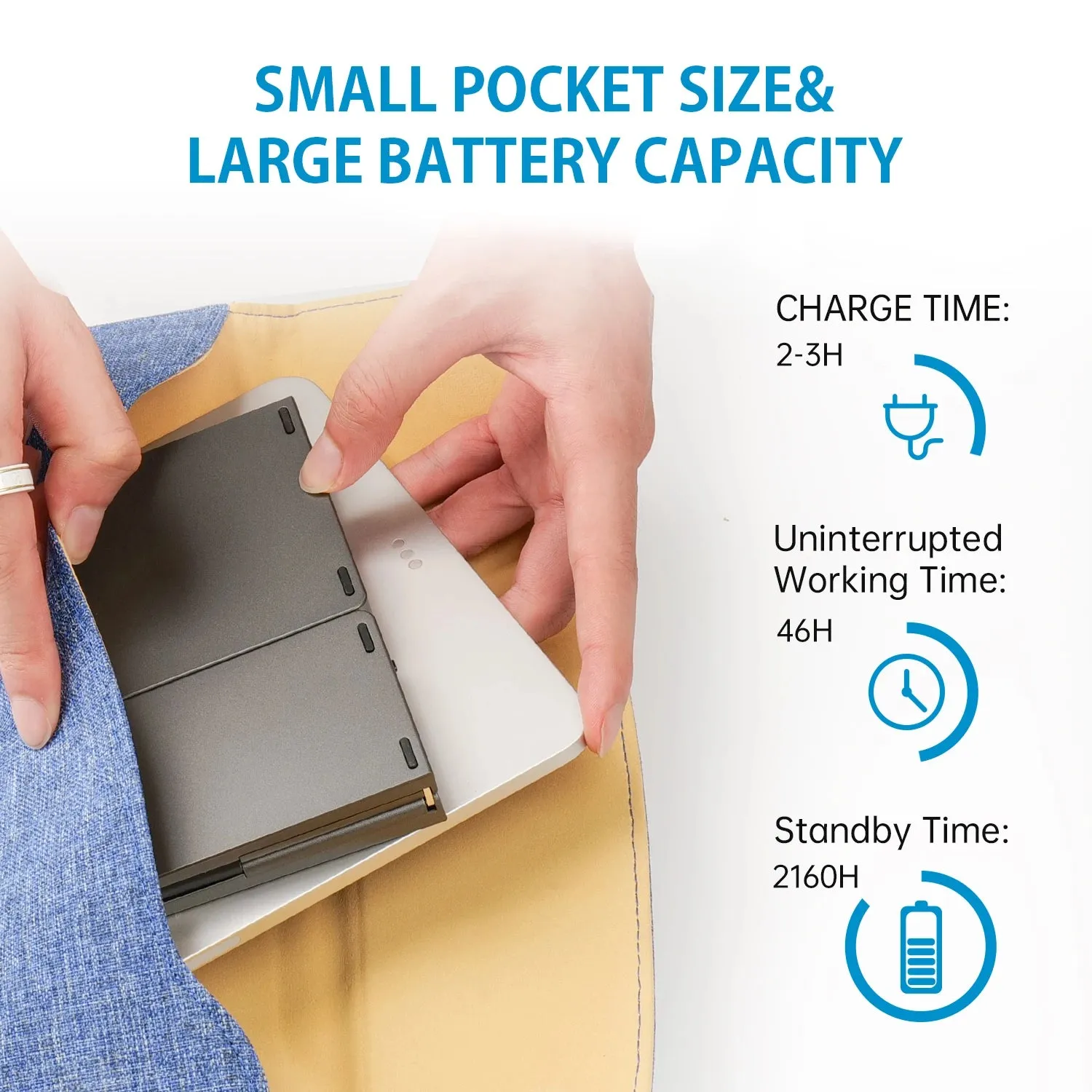 SIKAI Mini Portable Folding Keyboard