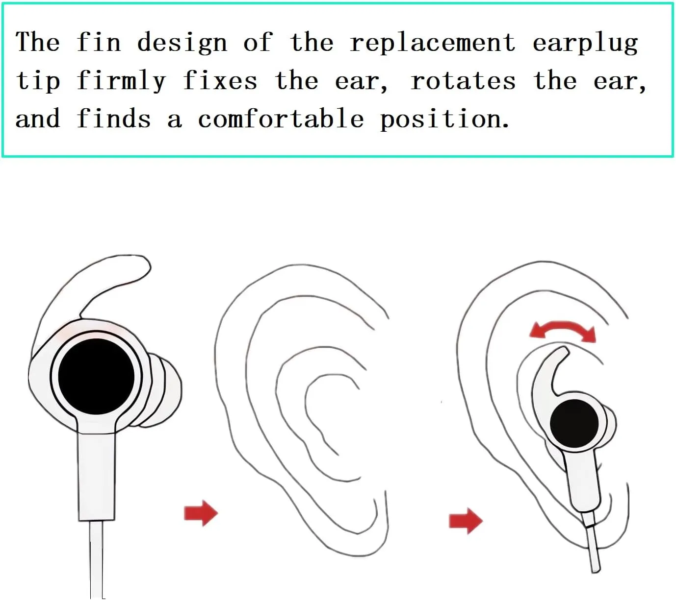 Silicone Earbud Tips - 3 Pairs SML Soft & Comfortable Noise Isolation - Black Ear Tips - Compatible with Bose QuietComfort & Sport Earbuds