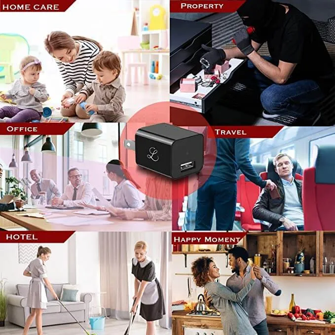 Smart Discreet USB Charger Security Camera