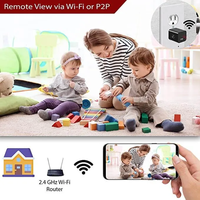 Smart Discreet USB Charger Security Camera