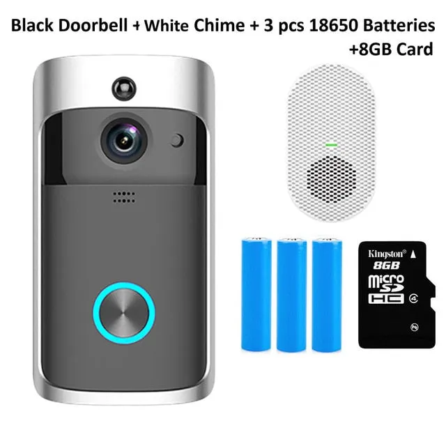 Smart Doorbell Camera Wifi Wireless Call Intercom Video-Eye for Apartments Door Bell Ring for Phone Home Security Cameras