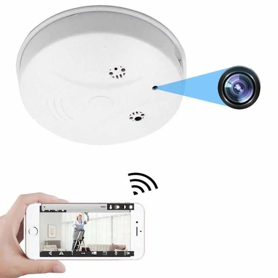 Smart Smoke Detector Security Camera