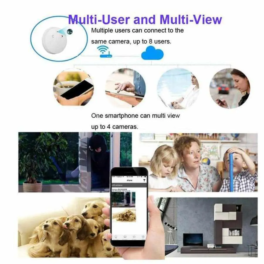 Smart Smoke Detector Security Camera