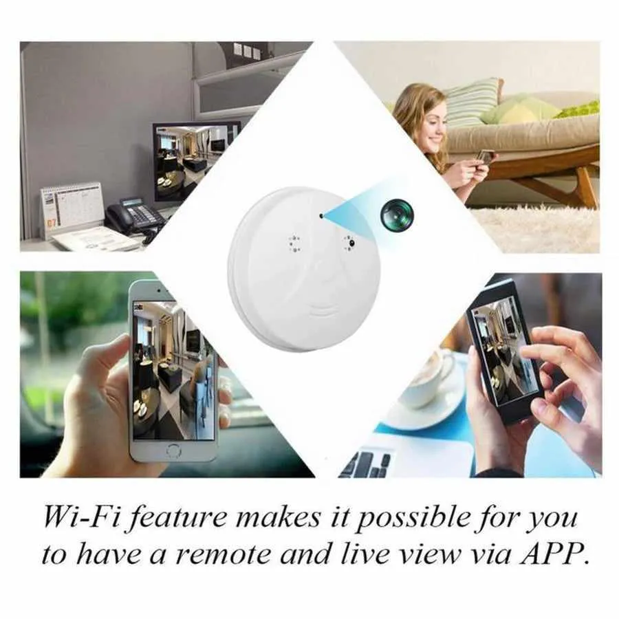 Smart Smoke Detector Security Camera