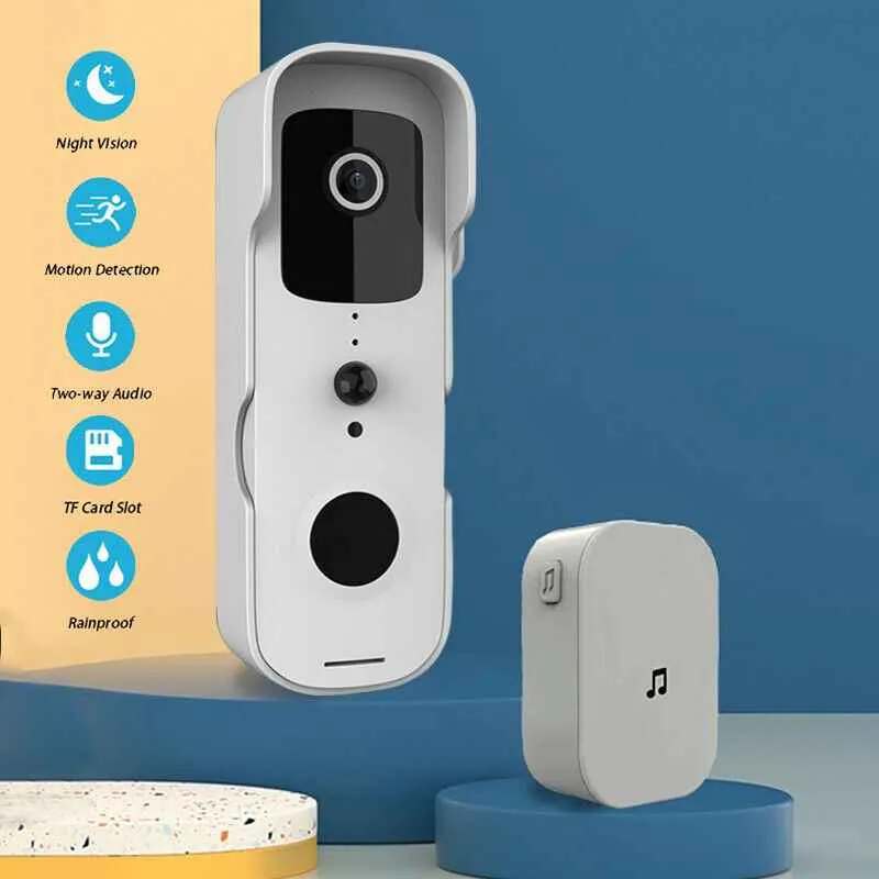 Smart WiFi Video Doorbell Security Camera With Doorbell Chime