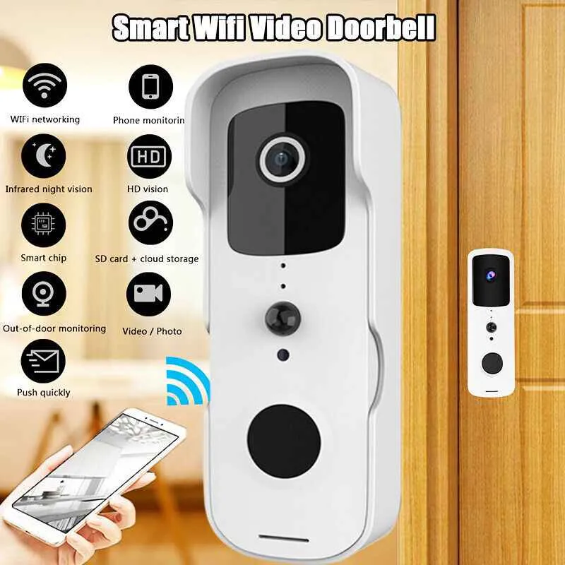 Smart WiFi Video Doorbell Security Camera With Doorbell Chime