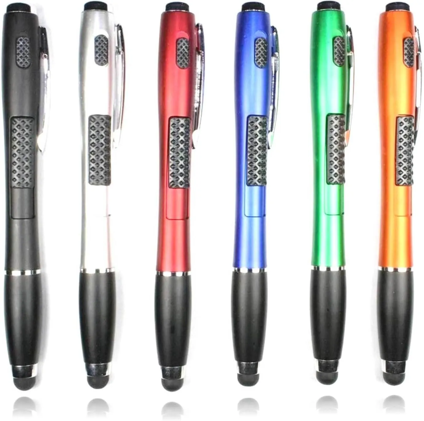 Stylus Pen [6 Pcs], 3-in-1 Multi-Function Touch Screen Pen (Stylus   Ballpoint Pen   LED Flashlight) for Smartphones Tablets iPad iPhone Samsung etc