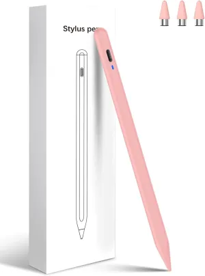 Stylus Pen for Android, Magnetic Phone Pencil, CMARS Fine Point Stylus Pens for Touchscreen, Tablet Pencil Compatible with iPhone/Samsung/Xiaomi/Huawei/Vivo and Other Android Phone and Tablet - Pink