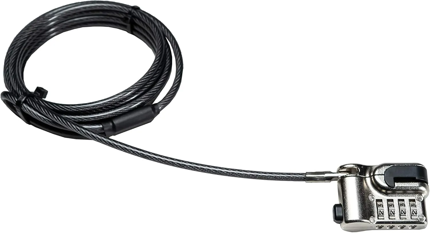 Tablet Kickstand Lock  CTA Kickstand Security Grip Cable for Surface Pro and Other Laptop/Tablet Hybrids  with Programmable Combination Lock Head and Reinforced Aluminum Slots (LT-KSGC)